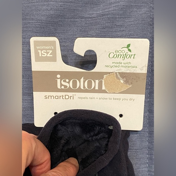 Isotoner Women’s Dark Gray Gloves OS NWT - Picture 2 of 3
